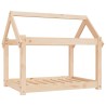 Lit pour chien 81x60x70 cm Bois de pin solide 