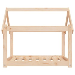 Lit pour chien 81x60x70 cm Bois de pin solide 