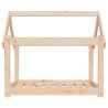 Lit pour chien 81x60x70 cm Bois de pin solide 
