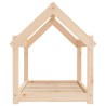 Lit pour chien 81x60x70 cm Bois de pin solide 