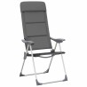 Chaise de camping lot de 2 Gris 58x69x111 cm Aluminium 
