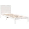 Cadre de lit extra long sans matelas 100x220 cm bois massif 