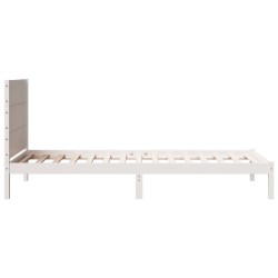 Cadre de lit extra long sans matelas 100x220 cm bois massif 