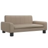 Lit pour chien cappuccino 70x45x30 cm similicuir 