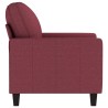 Fauteuil Rouge bordeaux 60 cm Tissu 