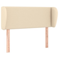 Tête de lit avec oreilles Crème 103x23x78/88 cm Tissu 