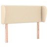 Tête de lit avec oreilles Crème 103x23x78/88 cm Tissu 