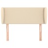 Tête de lit avec oreilles Crème 103x23x78/88 cm Tissu 