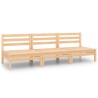 Salon de jardin 3 pcs Bois de pin massif 