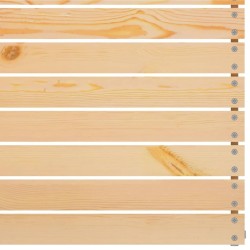 Salon de jardin 3 pcs Bois de pin massif 