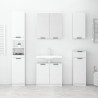 Armoire à miroir de salle de bain Blanc brillant 64x20x67 cm 