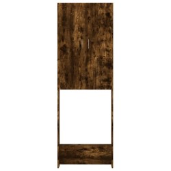 Meuble pour machine à laver Chêne fumé 64x25,5x190 cm 
