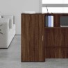 Armoire de rangement chêne brun 50x45x103,5cm bois d'ingénierie 