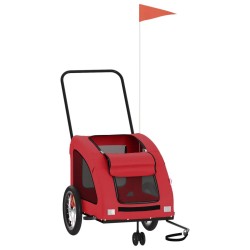 Remorque de vélo pour animaux de compagnie rouge 