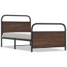 Cadre de lit sans matelas 107x203 cm chêne marron 