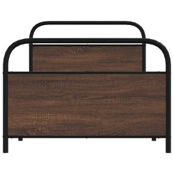 Cadre de lit sans matelas 107x203 cm chêne marron 