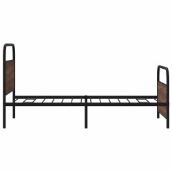 Cadre de lit sans matelas 107x203 cm chêne marron 