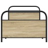 Cadre de lit sans matelas 107x203 cm chêne sonoma 