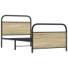 Cadre de lit sans matelas 107x203 cm chêne sonoma 
