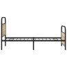 Cadre de lit sans matelas 107x203 cm chêne sonoma 