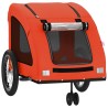Remorque de vélo pour animaux de compagnie orange 