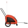 Remorque de vélo pour animaux de compagnie orange 