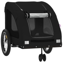 Remorque de vélo pour animaux de compagnie noir 