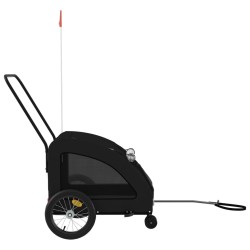 Remorque de vélo pour animaux de compagnie noir 