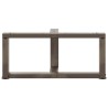Pieds de table basse en T, 2 pièces, noir, 70 x 25 x (30-31) cm, acier 
