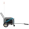 Remorque de vélo pour animaux de compagnie bleu et noir 