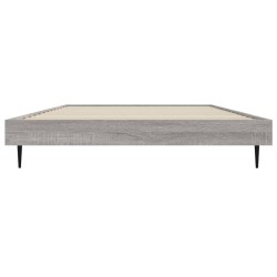 Cadre de lit sans matelas sonoma gris 100x200 cm 