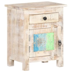 Table de chevet 40x30x50 cm Bois d'acacia brut 