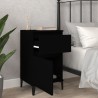 Tables de chevet 2 pcs noir 40x35x70 cm 