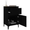 Tables de chevet 2 pcs noir 40x35x70 cm 