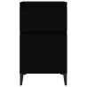 Tables de chevet 2 pcs noir 40x35x70 cm 