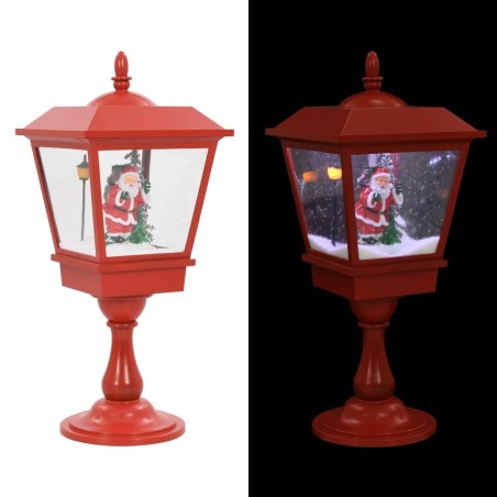 Lampe de piédestal de Noël avec Père Noël 64 cm LED 