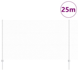 Poteaux de clôture 22 pcs U-Channel 140 cm Acier galvanisé,Clôture hexagonale 1,4x25 m Acier galvanisé 