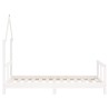 Cadre de lit pour enfant blanc 80x160 cm bois de pin massif 