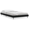 Cadre de lit sans matelas noir 100x200 cm bois d'ingénierie 