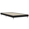 Cadre de lit sans matelas noir 100x200 cm bois d'ingénierie 
