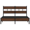Cadre de lit sans matelas chêne marron 150x200 cm 