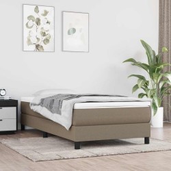 Matelas à ressorts ensachés pour enfants taupe 80x160 cm tissu 