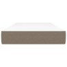 Matelas à ressorts ensachés pour enfants taupe 80x160 cm tissu 