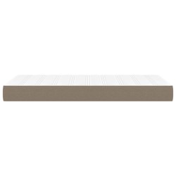 Matelas à ressorts ensachés pour enfants taupe 80x160 cm tissu 