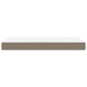Matelas à ressorts ensachés pour enfants taupe 80x160 cm tissu 