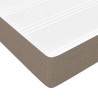 Matelas à ressorts ensachés pour enfants taupe 80x160 cm tissu 
