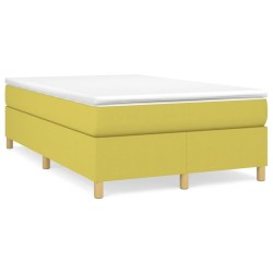Cadre de lit sans matelas vert 120x200 cm tissu 