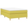 Cadre de lit sans matelas vert 120x200 cm tissu 