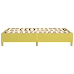 Cadre de lit sans matelas vert 120x200 cm tissu 