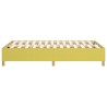 Cadre de lit sans matelas vert 120x200 cm tissu 